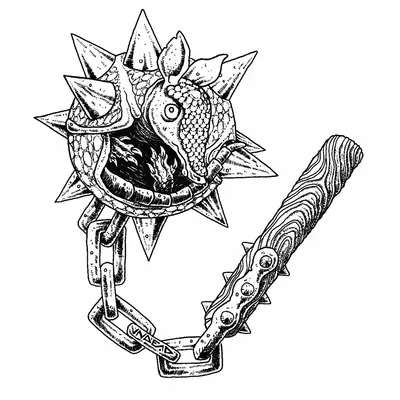 Armed armadillo (day 1 of 30 days of critters 2024)  - print