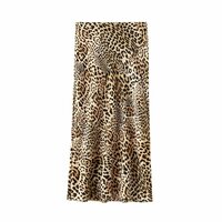 Casual Animal Print Midi Skirt - Thumbnail 2