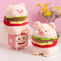 Funny Hamburger Pig Plush Toy - Thumbnail 2