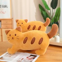 Cute Baguette Cat Plush Toy - Thumbnail 1