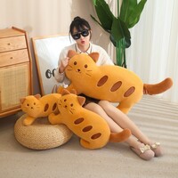 Cute Baguette Cat Plush Toy - Thumbnail 2