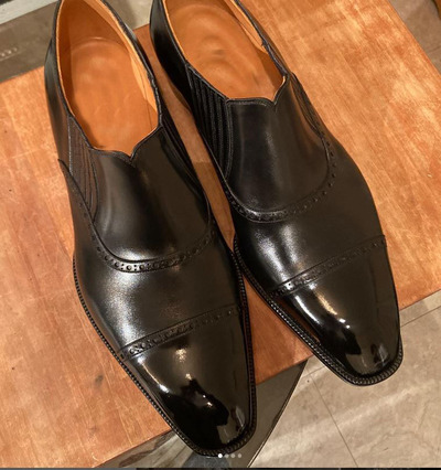 Black Oxfords Outclass Handmade Loafers Moccasin Dress Shoes For Men's