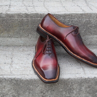 Crafted Leather Classic Brown Leather Norwegian Whole Cut Dress Shoes  - Thumbnail 1