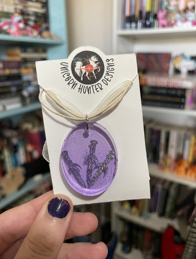 Sword Necklace purple