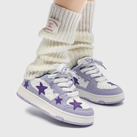 Chic Purple Stars Sneakers - Thumbnail 1
