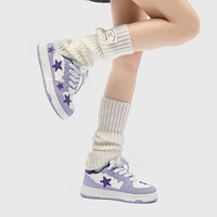 Chic Purple Stars Sneakers - Thumbnail 2