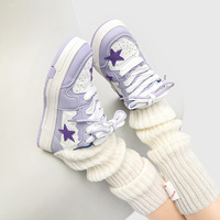 Chic Purple Stars Sneakers - Thumbnail 5