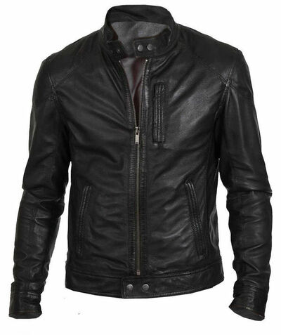 Classy Features Biker Leather Jacket For Men Made From Genuine Leather