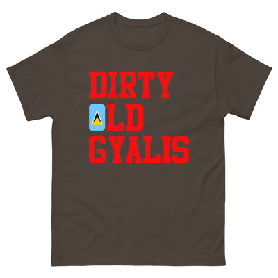 Dirty old gyalis - st. lucia - men's tee