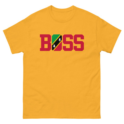Boss - st. kitts and nevis - unisex tee - Thumbnail 1