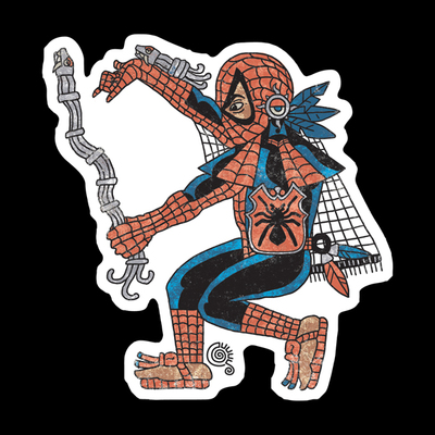 Telpochtli tocatl (aztec spider-man) sticker - Thumbnail 5