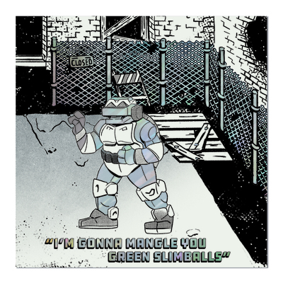 Metalhead-metallic print