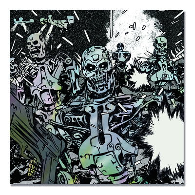 Terminator 2: judgement day-metallic print