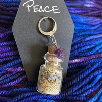 Peace Witch Jar Stitch Marker - Thumbnail 1