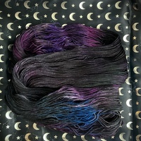 Astral Sea Hand Dyed Fingering Weight Sock Yarn - Thumbnail 1