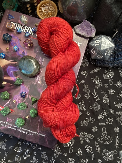 DM Screen Hand Dyed Fingering Weight Sock Yarn