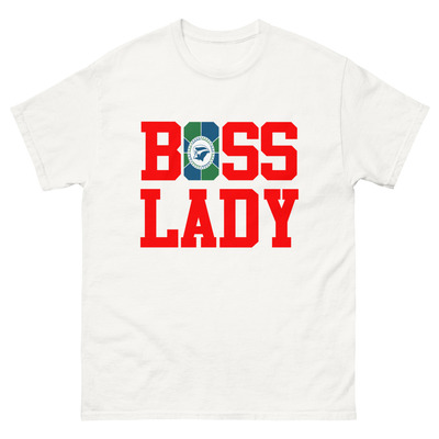 Boss lady - martinique (conch shell flag) - women's tee