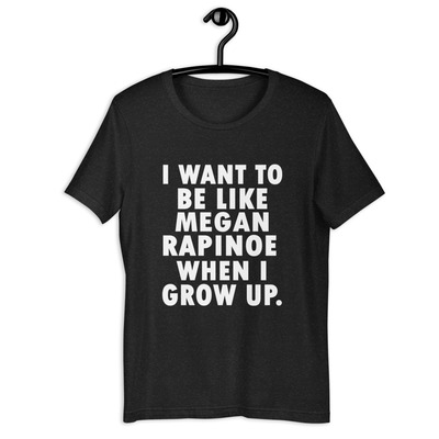I want to be like megan rapinoe when i grow up t-shirt unisex - Thumbnail 4