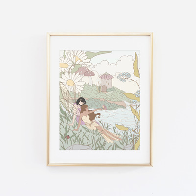 Spring fairies print