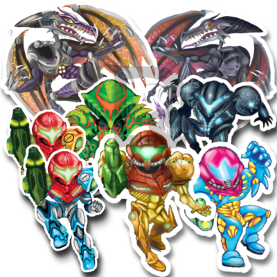 Metroid stickers