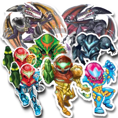 Metroid stickers
