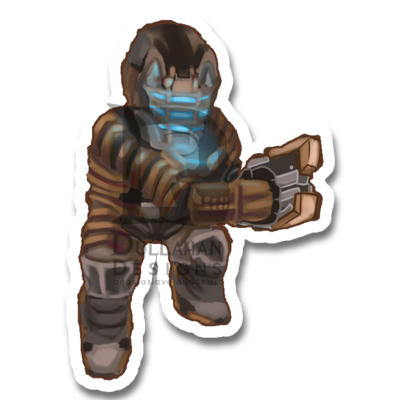 Isaac clarke sticker