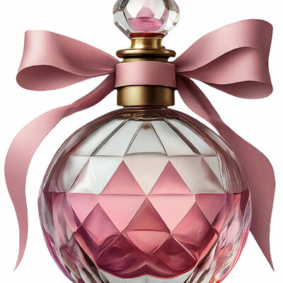 Pink perfume bottle cross stitch pattern