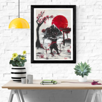 Assassin's Creed Shadows Yasuke signed art print  - Thumbnail 2