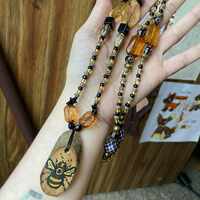 Bumblebee Beaded Necklace - Thumbnail 1