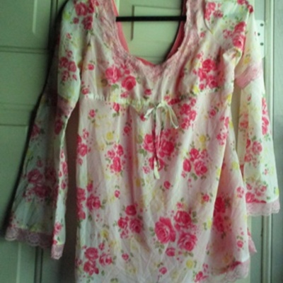  〖sold out〗ma＊rs long sleeved pink lace floral blouse - Thumbnail 4