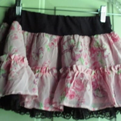 〖sold out〗ma＊rs pink butterfly floral lace mini skirt - Thumbnail 3