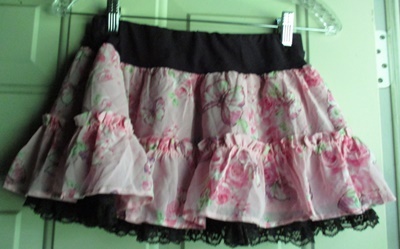 〖Sold Out〗MA＊RS Pink Butterfly Floral Lace Mini Skirt