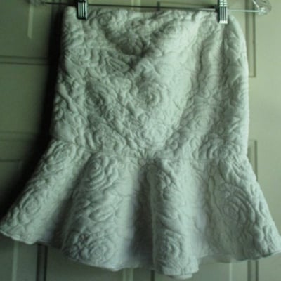 Ma＊rs white rose peplum top sz. m - Thumbnail 3