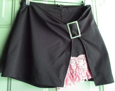 Ma＊rs Black Pink Rhinestone Skort Sz. S
