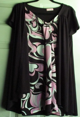 Ma*rs Black Pink White Heart Dress(Free Size)