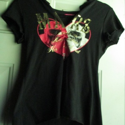 Ma＊rs black hot pink scandalous shirt - Thumbnail 3