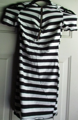 Korean Brand Black White Stripe Dress Sz. M