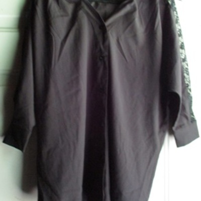 Black queen black lace blouse(free size) - Thumbnail 2