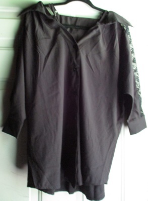 Black Queen Black Lace Blouse(Free Size)