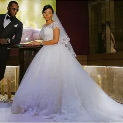 African vintage lace appliques ball gown wedding dresses short sleeves cheap wedding gowns plus size bride dresses vestido de novi