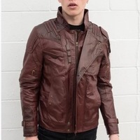 Hand made men leather jacket, Model Jacket - Thumbnail 4