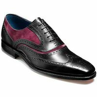 Black Purple Two Tone Genuine Suede Leather Vintage Handmade Oxford Men Shoes - Thumbnail 4