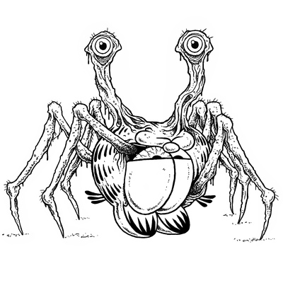 Garfield (day 11 of 30 days of critters 2024)  - print