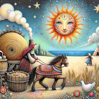 Whimsical Farming Cross Stitch Pattern - Thumbnail 2