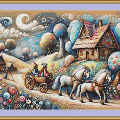 Whimsical farm cross stitch pattern - Thumbnail 5