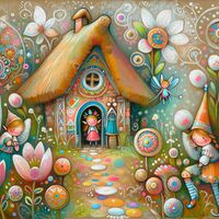 Whimsical Fairy Garden Cross Stitch Pattern - Thumbnail 2