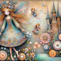 Whimsical Fairies Cross Stitch Pattern - Thumbnail 2