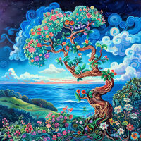 Vibrant Tree Cross Stitch Pattern - Thumbnail 2