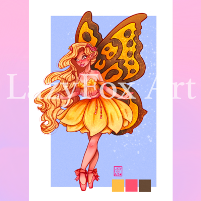 Butterfly fairy print