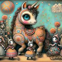 Unicorn And Friends Cross Stitch Pattern - Thumbnail 2